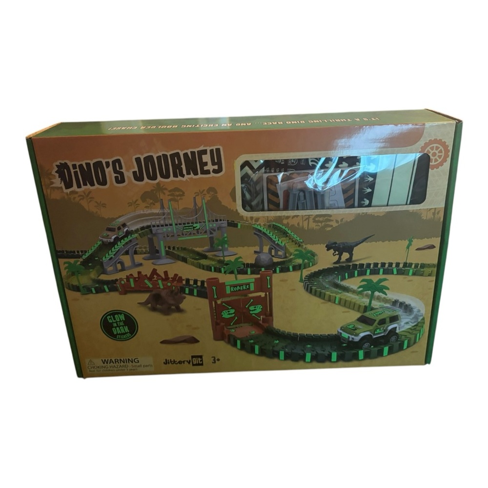 Dino's Journey Glow in the Dark Dinosaur Track Set